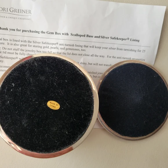 Pink Rhinestone Lidded Silver Safekeeper Jewelry Box Pretty ~ GUC Lori Greiner - Picture 13 of 16